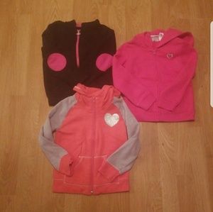 3 girl's jackets